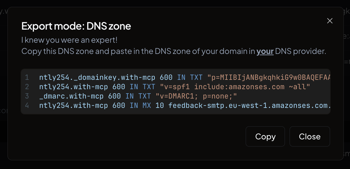 DNS Zone Format
