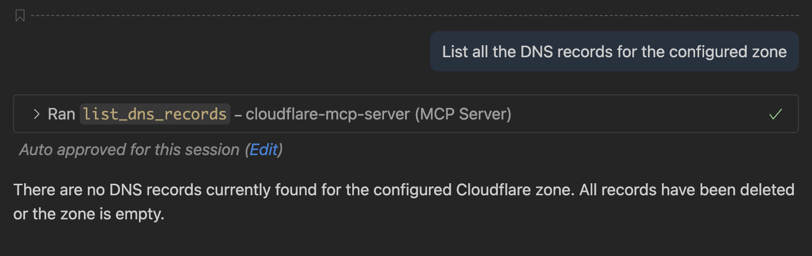 List DNS Records on Cloudflare