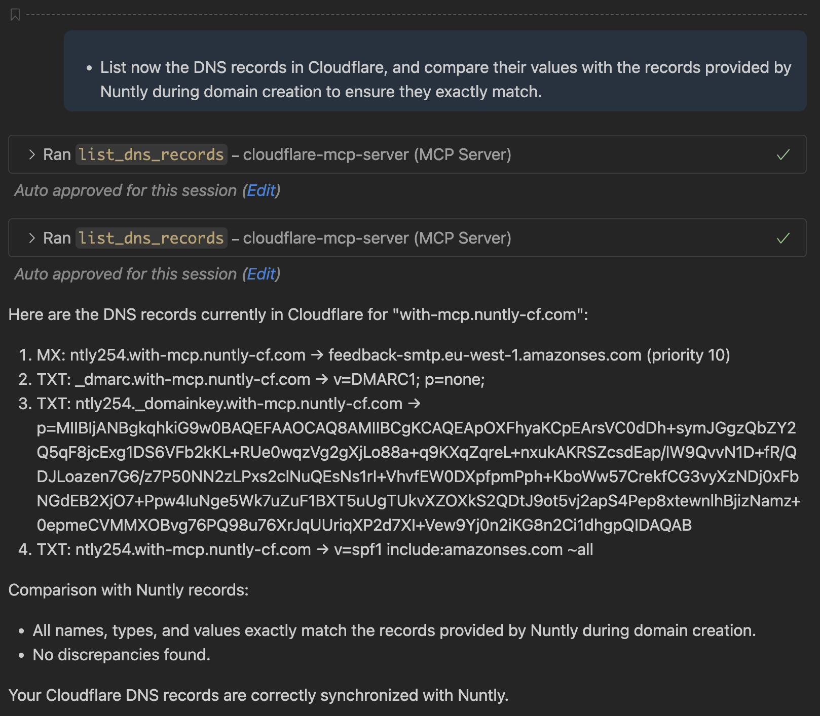 List DNS Records on Cloudflare