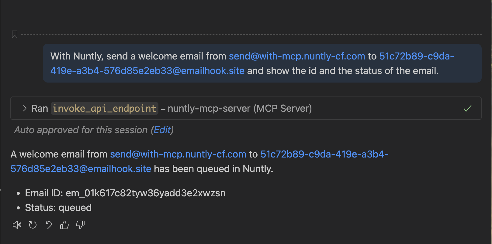Send Test Email